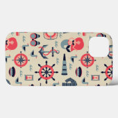 Marine Life Patroon Case-Mate iPhone Case (Achterkant (horizontaal))