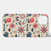 Marine Life Patroon Case-Mate iPhone Case (Achterkant (horizontaal))