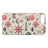 Marine Life Patroon Case-Mate iPhone Case (Achterkant (Horizontaal))