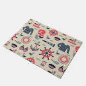 Marine Life Patroon Deurmat (Schuin)