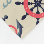 Marine Life Patroon Fleece Deken (Hoek)