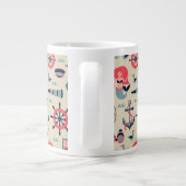 Marine Life Patroon Grote Koffiekop (Achterkant)