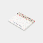 Marine Life Patroon | Jouw namen toevoegen Post-it® Notes (Schuin)