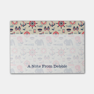 Marine Life Patroon   Jouw namen toevoegen Post-it® Notes