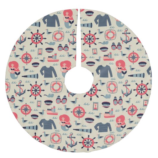 Marine Life Patroon Kerstboom Rok (Voorkant)