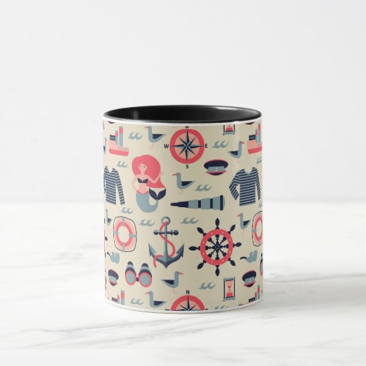 Marine Life Patroon Mok (Midden)