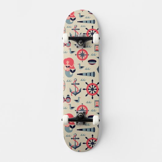 Marine Life Patroon Persoonlijk Skateboard (Voorkant)