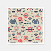 Marine Life Patroon Servet (Voorkant)