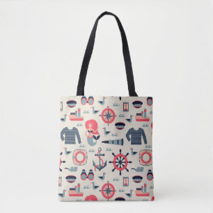 Marine Life Patroon Tote Bag