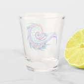 Marine Life Sketch in Neon Shot Glas (Achterkant)