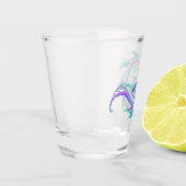 Marine Life Sketch in Neon Shot Glas (Links)