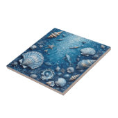 Marine Life Underwater Seashells Fish Backsplash Tegeltje (Zijkant)
