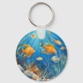 Marine Life with Exotic Fish Sleutelhanger (Achterkant)