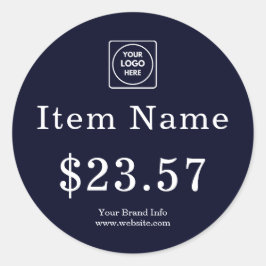 Marine Logo | Moderne Aangepaste Prijslabel met Me Ronde Sticker
