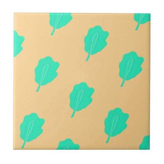 Marine loof ontwerp tegeltje (Voorkant)