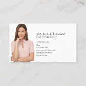 Marine makelaar onroerend goed professionele foto visitekaartje (Achterkant)