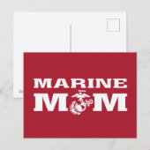 Marine mama feestdagenkaart (Voorkant / Achterkant)