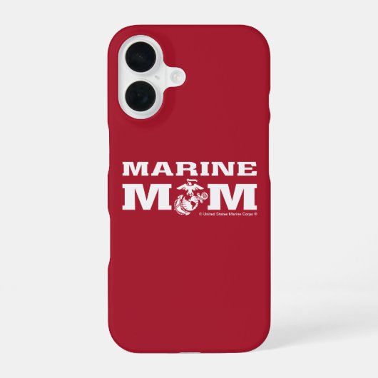 Marine mama iPhone 16 hoesje (Achterkant)