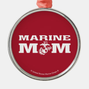 Marine mama metalen ornament