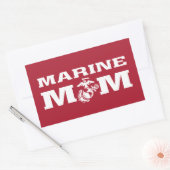 Marine mama rechthoekige sticker (Envelop)