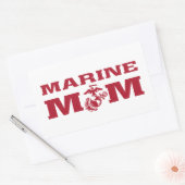 Marine mama rechthoekige sticker (Envelop)