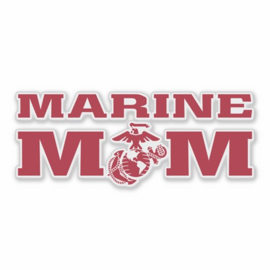 Marine mama sticker (Voorkant)