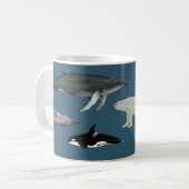 Marine mammals mug / cup koffiemok (Voorkant links)