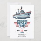Marine Marine Marine Marine Marine schip Verjaarda Kaart (Voorkant)