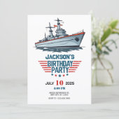 Marine Marine Marine Marine Marine schip Verjaarda Kaart (Staand voorkant)