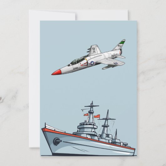 Marine Marine Marine Marine Marine schip Verjaarda Kaart (Achterkant)