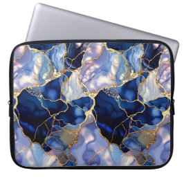 Marine marmeren laptophoes Goud Ader Case