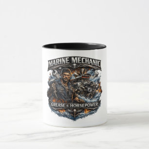 Marine Mechanicien Koffiemok Mok