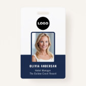 Marine Medewerker Foto ID Bar Code Bedrijfsbeveili Badge (Voorkant)