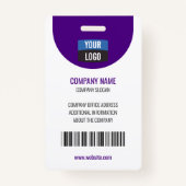 Marine - Medewerker Foto ID Bedrijf Beveiligingsba Badge (Achterkant)