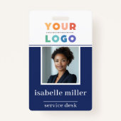 Marine medewerker Foto ID Bedrijf Beveiligingsnaam Badge (Voorkant)