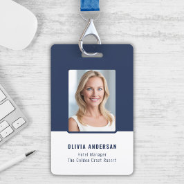 Marine Medewerker Foto ID Bedrijfsbeveiliging Badge