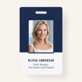 Marine Medewerker Foto ID Bedrijfsbeveiliging Badge (Voorkant)