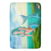 Marine Mermaid Fantasy Bath Mat (Voorkant Verticaal)