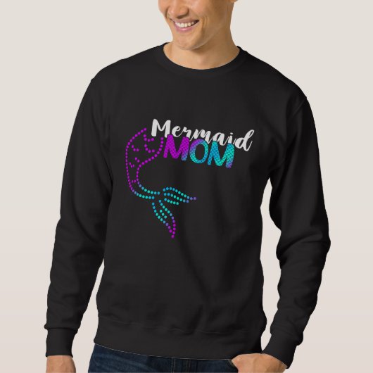 Marine Mermaid Love Mermaid Mom Tail Sea Creature  Trui (Voorkant)