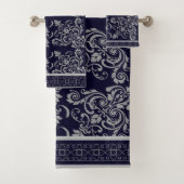 Marine met grijze bloeit handdoek (Insitu)