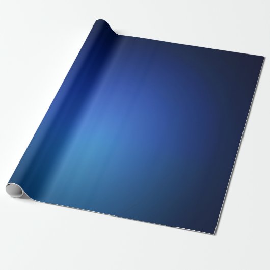 Marine met Lichtblauw Gradient Wrapping Papier (Uitgerold)