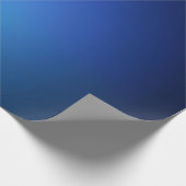 Marine met Lichtblauw Gradient Wrapping Papier (Hoek)