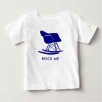 Marine Mid Century Modern schommelstoel T-shirt