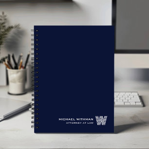 MARINE Minimaal Monogram Initiaal ZAKELIJK BEDRIJF Planner
