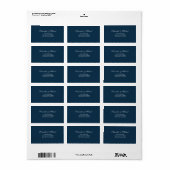 Marine minimalistisch adreslabel etiket (Full Sheet)