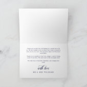 Marine Mistletoe Merry Married Christmas Dank u Bedankkaart (Binnen)