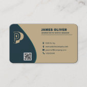 Marine Modern Administrative Service Manager Visitekaartje (Voorkant)