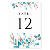 Marine Modern groen rustieke bruiloft Kaart (Voorkant)