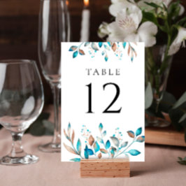 Marine Modern groen rustieke bruiloft Kaart