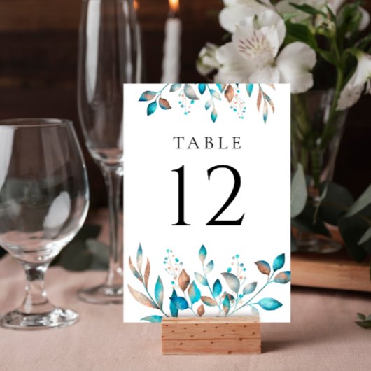 Marine Modern groen rustieke bruiloft Kaart